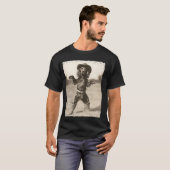 ボイキンスパニエル犬の面白いカウボーイ Tシャツ (正面フル)