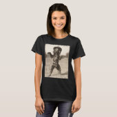ボイキンスパニエル犬の面白いカウボーイ Tシャツ (正面フル)