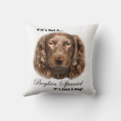 ボイキンスパニエル犬ギフト クッション (裏面)