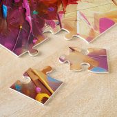 ボイキンスパニエル犬ドッグポートレートアクリルアートプリントドッグ ジグソーパズル (側面)