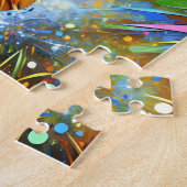 ボイキンスパニエル犬ドッグポートレートアクリルアートプリントドッグ ジグソーパズル (側面)