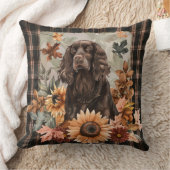 ボイキンスパニエル犬ドッグ秋水彩花 クッション (ブランケット)