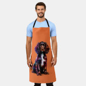 ボイキンスパニエル犬ドッグ エプロン (着用した状態)