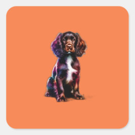 ボイキンスパニエル犬ドッグ スクエアシール