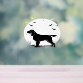 ボイキンスパニエル犬ドッグ – ハロウィンムーンシルエットクラ アクリルサイン (ニュートラル)