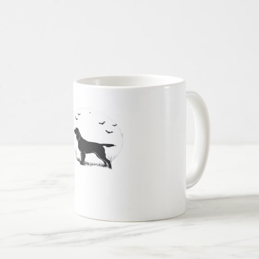 ボイキンスパニエル犬ドッグ – ハロウィンムーンシルエットクラ コーヒーマグカップ (正面右)