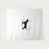 ボイキンスパニエル犬ドッグ – ハロウィンムーンシルエットクラ タペストリー (正面(横))