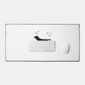 ボイキンスパニエル犬ドッグ – ハロウィンムーンシルエットクラ デスクマット (キーボード&マウス)