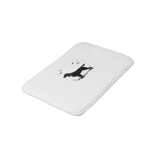 ボイキンスパニエル犬ドッグ – ハロウィンムーンシルエットクラ バスマット (アングル)