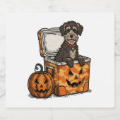 ボイキンスパニエル犬ハロウィーン スパークリングワインラベル (シングルラベル)