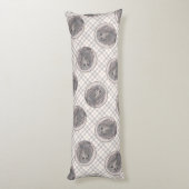 ボイキンスパニエル犬絵を描ズリトルブラウンLBDドッグアート ボディピロー (裏面 (縦))