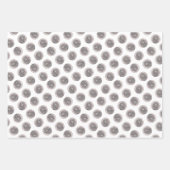 ボイキンスパニエル犬絵を描ズリトルブラウンLBDドッグアート ラッピングペーパーシート (正面2)