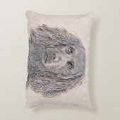 ボイキンスパニエル犬絵画ズ – かわいいオリジナルドッグアート アクセントクッション (裏面(縦))