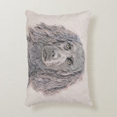 ボイキンスパニエル犬絵画ズ – かわいいオリジナルドッグアート アクセントクッション (正面(垂直))