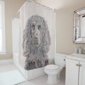 ボイキンスパニエル犬絵画ズ – かわいいオリジナルドッグアート シャワーカーテン (インサイチュ)