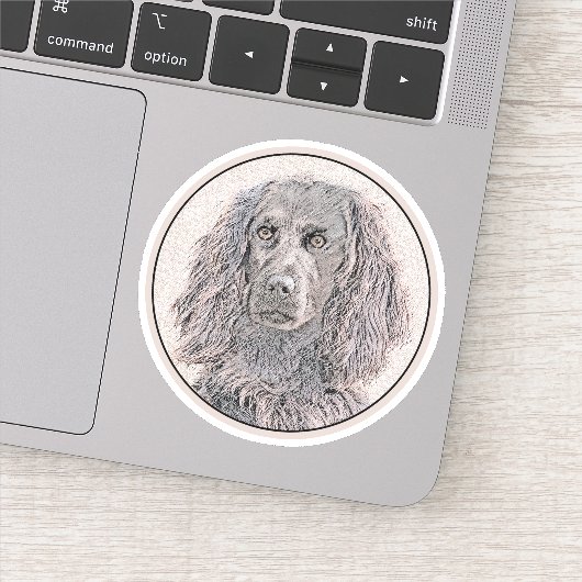 ボイキンスパニエル犬絵画ズ – かわいいオリジナルドッグアート シール (詳細)