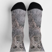 ボイキンスパニエル犬絵画ズ – かわいいオリジナルドッグアート ソックス (上部)