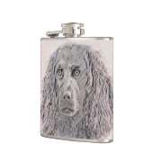 ボイキンスパニエル犬絵画ズ – かわいいオリジナルドッグアート フラスク (左)