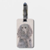 ボイキンスパニエル犬絵画ズ – かわいいオリジナルドッグアート ラゲッジタグ (裏面縦)