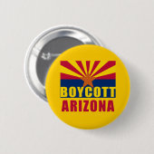 ボイコットのアリゾナのTシャツ、ボタン、フード付きスウェットシャツ 缶バッジ (正面&裏面)
