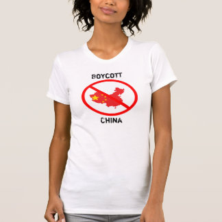 ボイコットの中国 Tシャツ