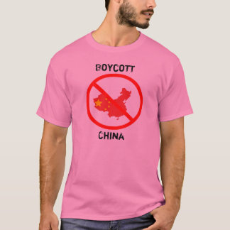 ボイコットの中国 Tシャツ