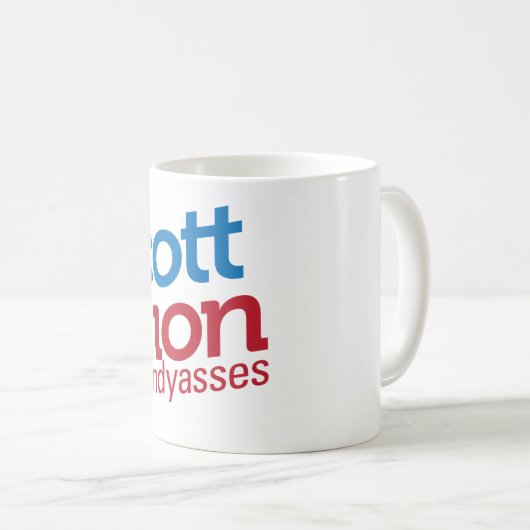 ボイコットの牽引のマグ コーヒーマグカップ (正面右)