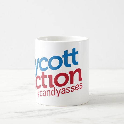 ボイコットの牽引のマグ コーヒーマグカップ (中央)