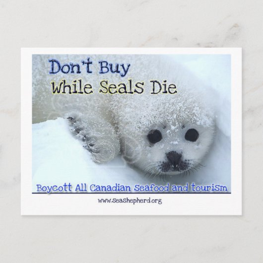 ボイコットカナダ ポストカード (正面)