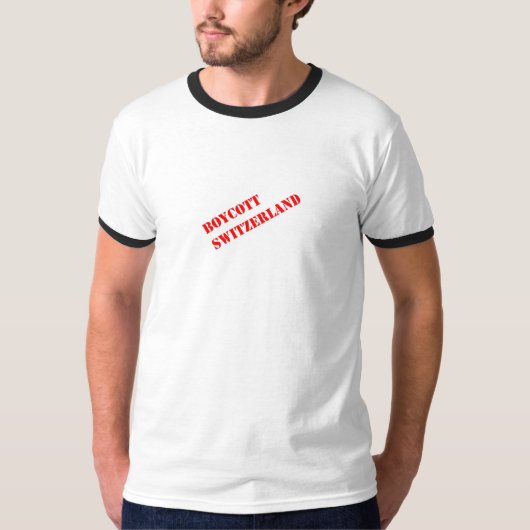 ボイコットスイス連邦共和国! Tシャツ (正面)
