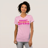 ボイコット弾劾に抵抗せよ  Tシャツ (正面フル)