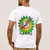 ボイコットbpのTシャツの絞り染めは単語を広げました Tシャツ (裏面)