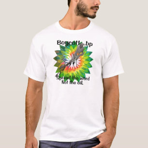 ボイコットbpのTシャツの絞り染めは単語2を広げました Tシャツ