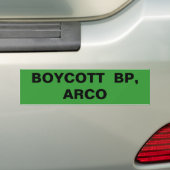 ボイコットBP、ARCO バンパーステッカー (車上)
