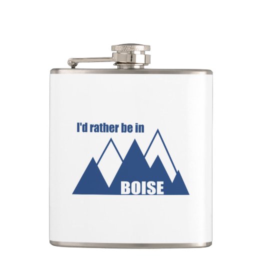 ボイシアイダホ山にいるほうがいい フラスク (正面)