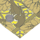 ボイシーの果樹の模様に描かれた鳥 ショートテーブルランナー (コーナー)