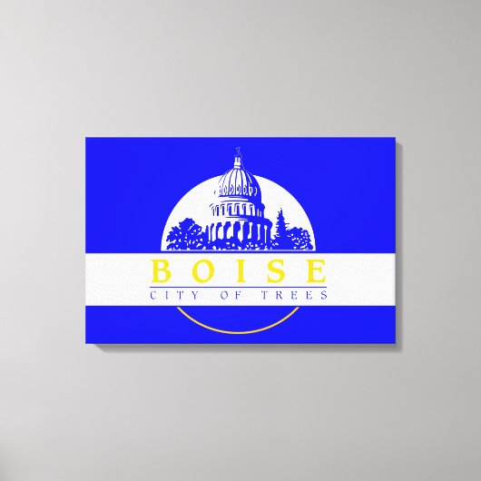ボイシ国旗(アイダホ市) キャンバスプリント (正面)