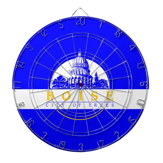 ボイシ国旗（アイダホ市） ダーツボード (正面)