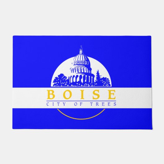 ボイシ国旗(アイダホ市) ドアマット (正面)