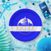 ボイシ国旗（アイダホ市） ペーパープレート (パーティー)