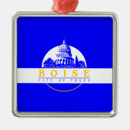 ボイシ国旗（アイダホ市） メタルオーナメント
