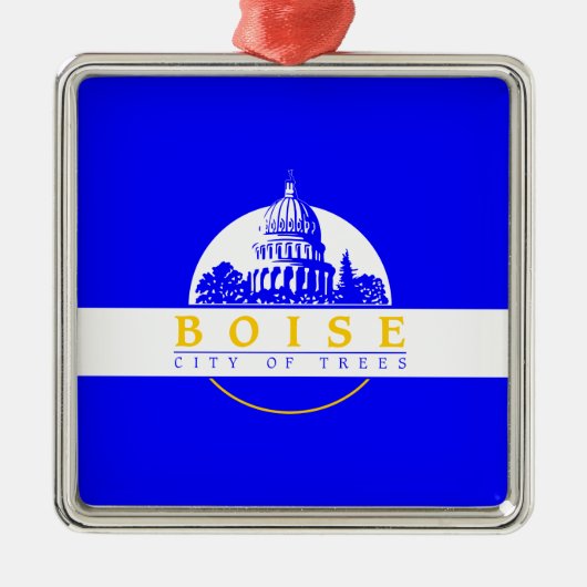 ボイシ国旗(アイダホ市) メタルオーナメント (正面)