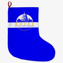 ボイシ国旗（アイダホ市） ラージクリスマスストッキング