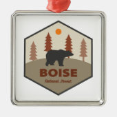 ボイシ国立森林アイダホベア メタルオーナメント (正面)