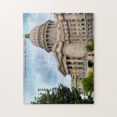 ボイシ州都アイダホ。クリスマスの挨拶 ジグソーパズル (縦)