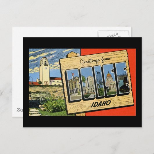 ボイシ・アイダホさんのご挨拶 ポストカード (正面/裏面)