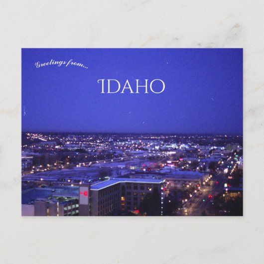 ボイシ・アイダホの早朝 ポストカード (正面)