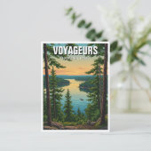 ボイジャーズナショナルパークミネソタサンセット ポストカード (スタンド正面)