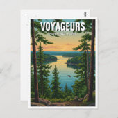 ボイジャーズナショナルパークミネソタサンセット ポストカード (正面/裏面)