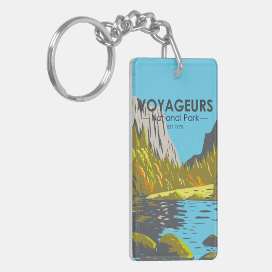 ボイジャーズナショナルパークミネソタヴィンテージ キーホルダー (正面左)